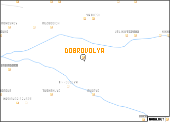 map of Dobrovolya