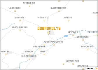 map of Dobrovolʼye