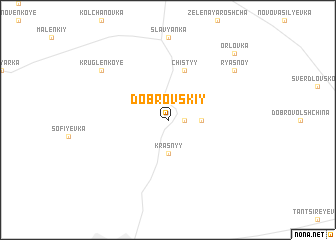 map of Dobrovskiy