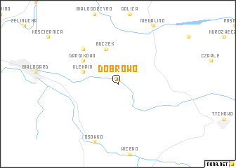 map of Dobrowo