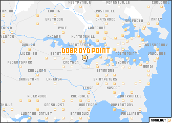 map of Dobroyd Point