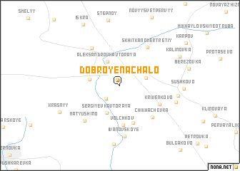 map of Dobroye Nachalo