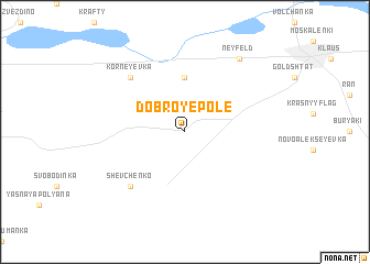 map of Dobroye Pole