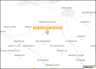 map of Dobrozhanovka