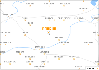 map of Dobrunʼ