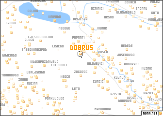 map of Dobruš