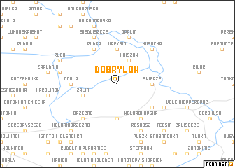 map of Dobryłów