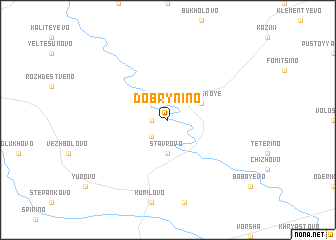 map of Dobrynino