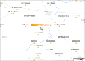 map of Dobrynskoye