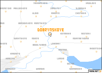 map of Dobrynskoye