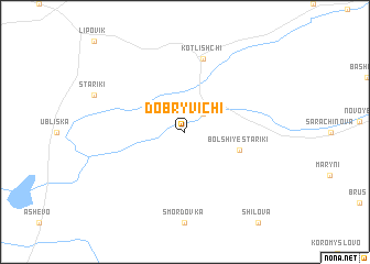 map of Dobryvichi