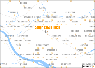 map of Dobrzejewice