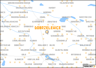 map of Dobrzelewice