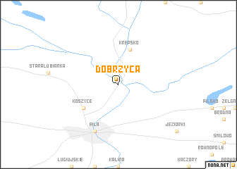 map of Dobrzyca