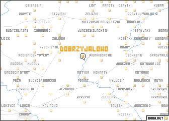 map of Dobrzyjałowo