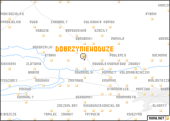 map of Dobrzyniewo Duże