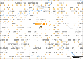 map of Dobšice