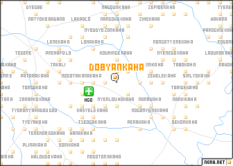 map of Dobyankaha