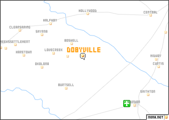 map of Dobyville