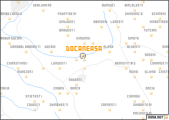 map of Docăneasa