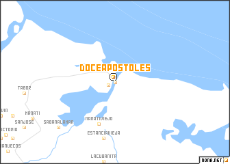 map of DoceApóstoles