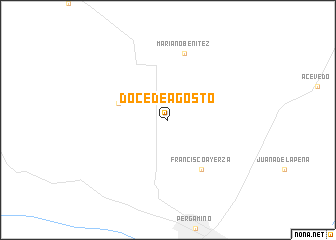 map of Doce de Agosto