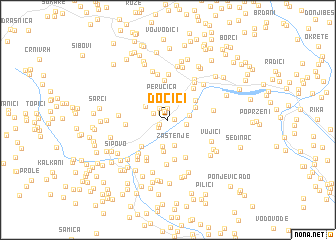 map of Dočići