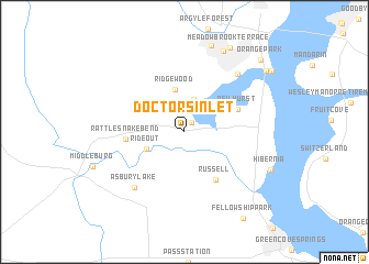 map of Doctors Inlet