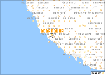 map of Dodanduwa
