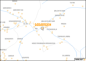 map of Do Dāngeh