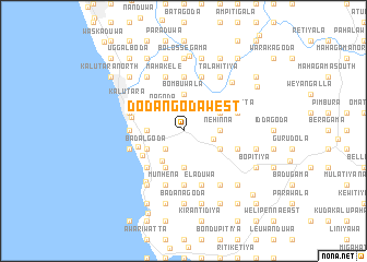 map of Dodangoda West