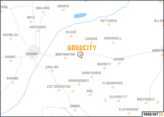 map of Dodd City