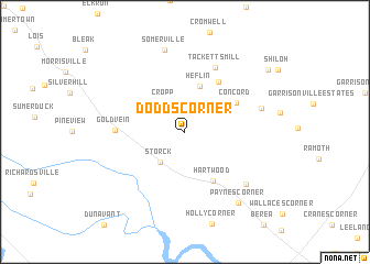 map of Dodds Corner