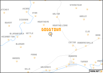 map of Doddtown