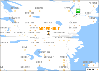 map of Döderhult
