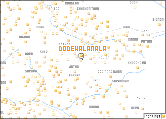 map of Dodewāla Nala