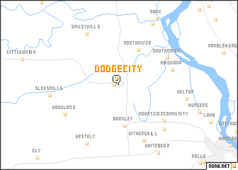 map of Dodge City