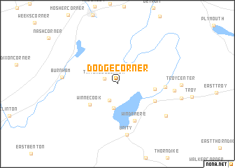 map of Dodge Corner