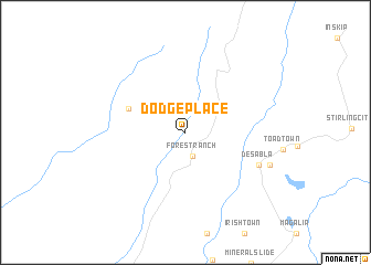 map of Dodge Place