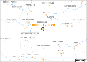 map of Dodge Tavern