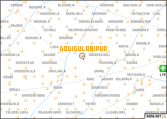 map of Dodi Gulābipur
