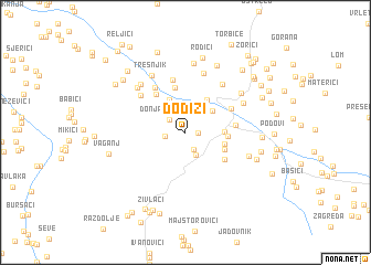 map of Ðodizi