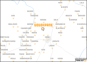 map of Dodokpané