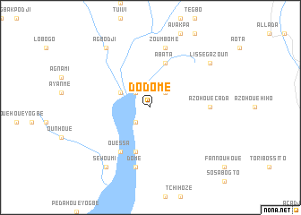 map of Dodomé