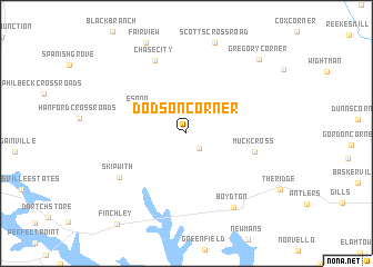 map of Dodson Corner