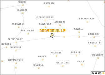 map of Dodsonville