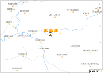 map of Dodson