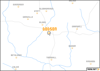 map of Dodson