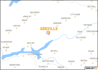 map of Doeville