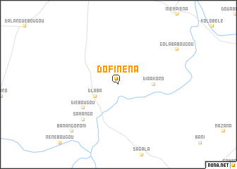 map of Dofinéna